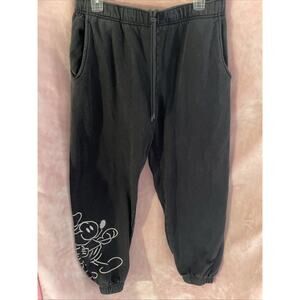 Disney Mickey Mouse Genuine Mousewear Sweatpants for Adults – Black Medium